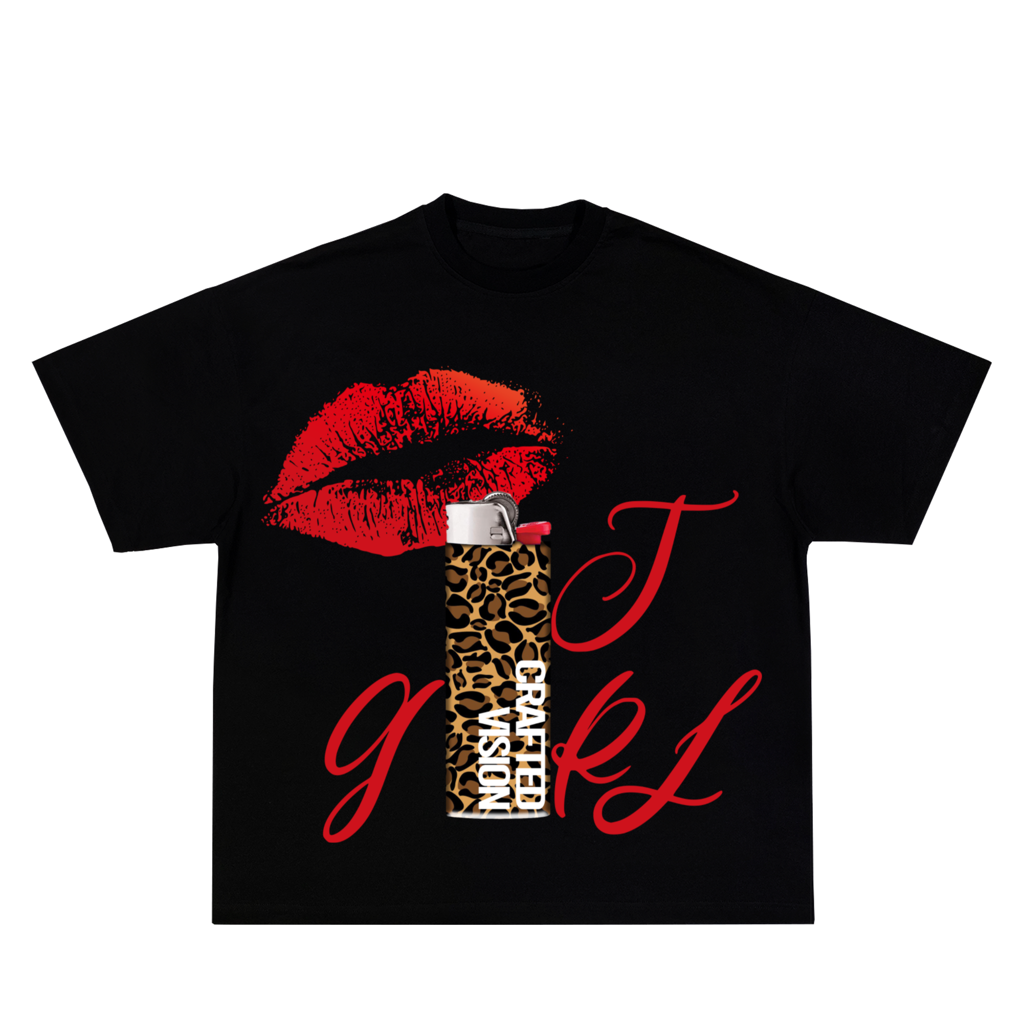 It girl t-shirt/off shoulder
