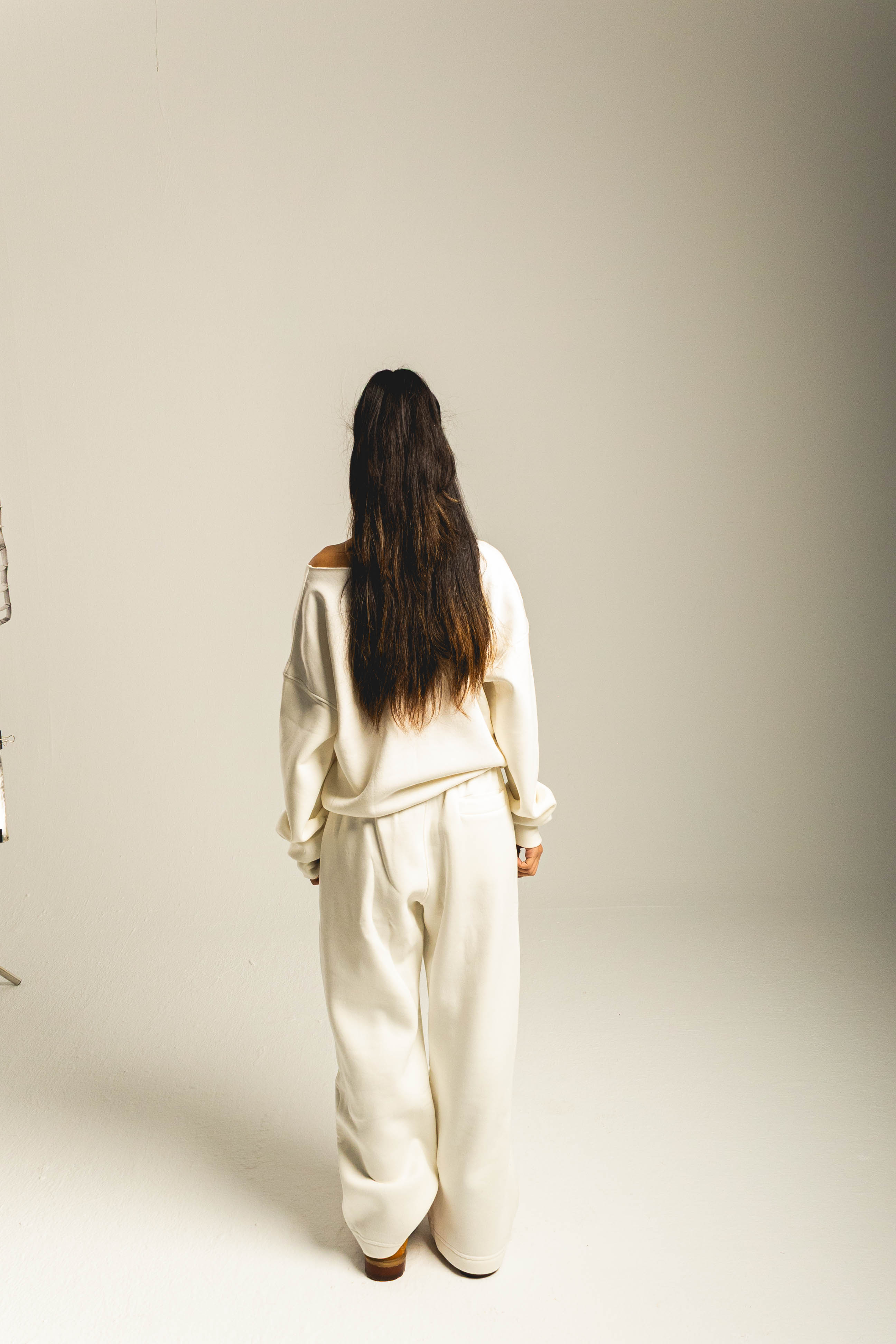 Crafted off shoulder white