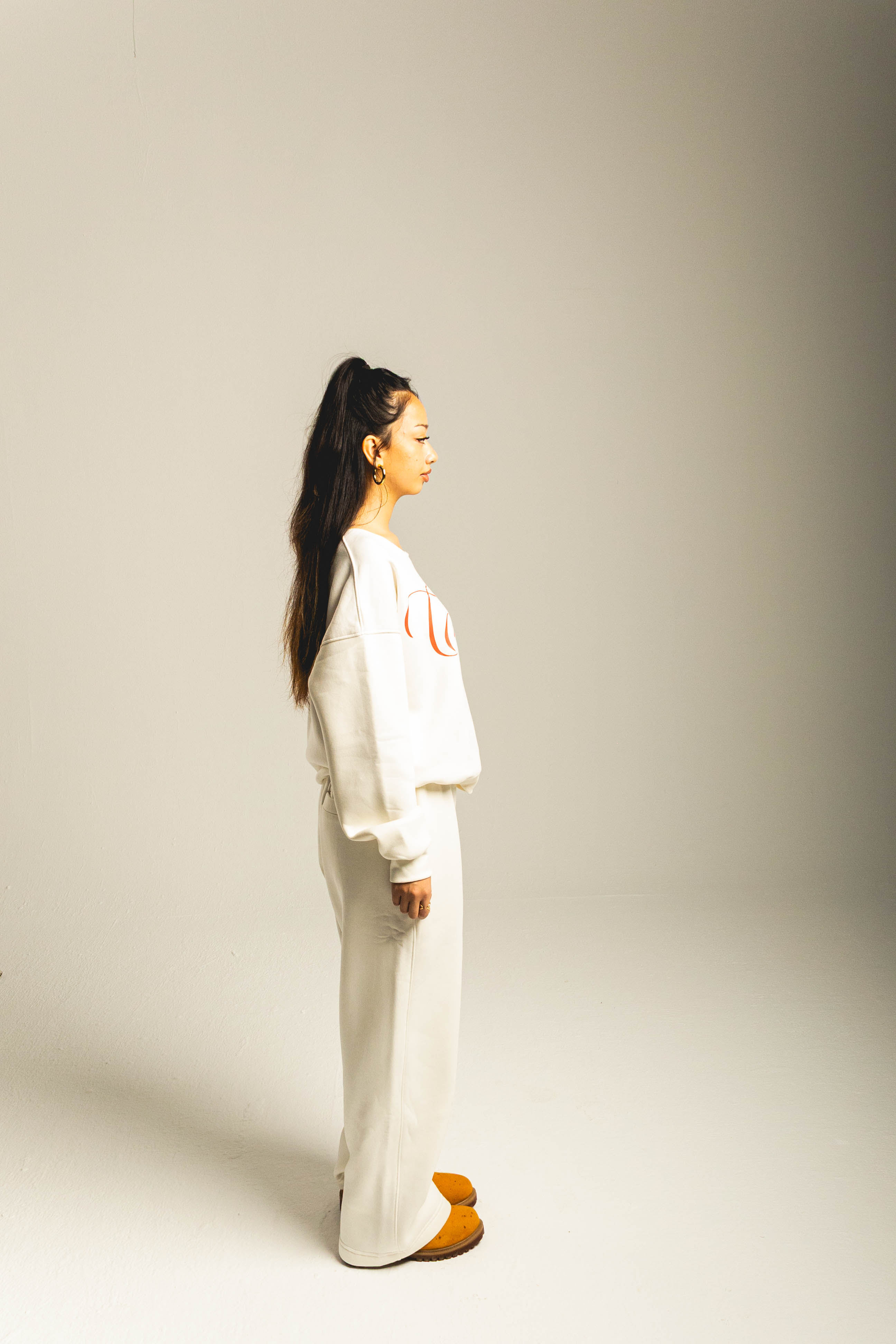 Crafted off shoulder white